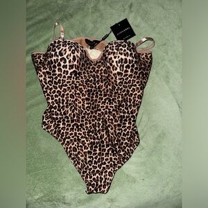 JLUXLABEL XL Body Suit Cheetah Print
